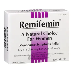 Remifemin Menopause Symptom Relief 100 Tablets