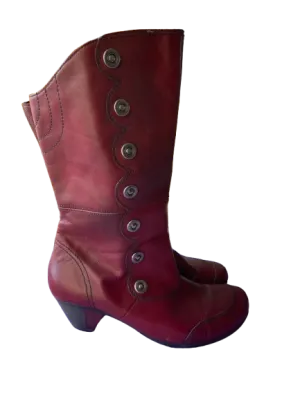 Remonte Burgundy Leather Boots