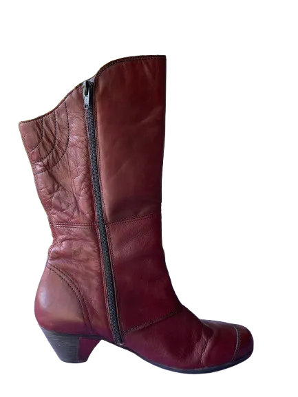 Remonte Burgundy Leather Boots
