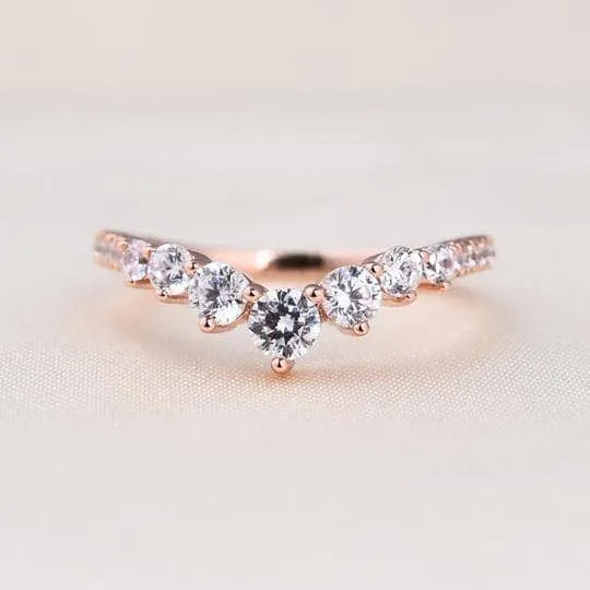 Rose Gold 2.0ct Oval Cut Women's Wedding Set