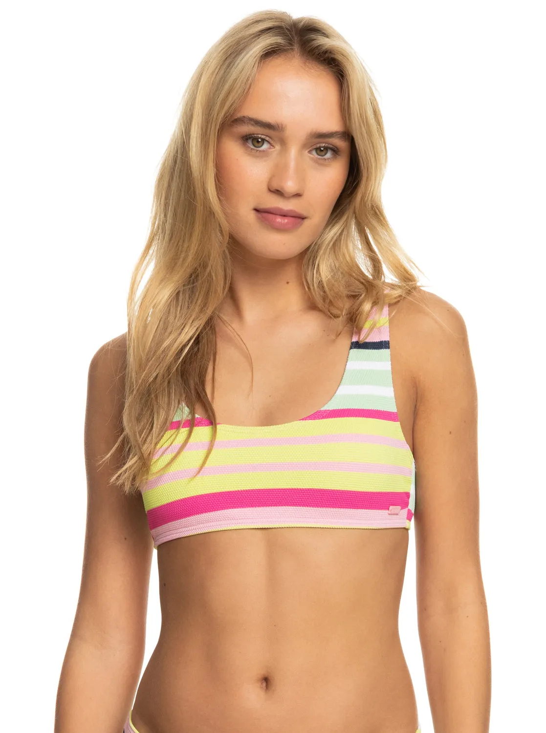 Roxy Stripe Soul Bralette Bikini Top