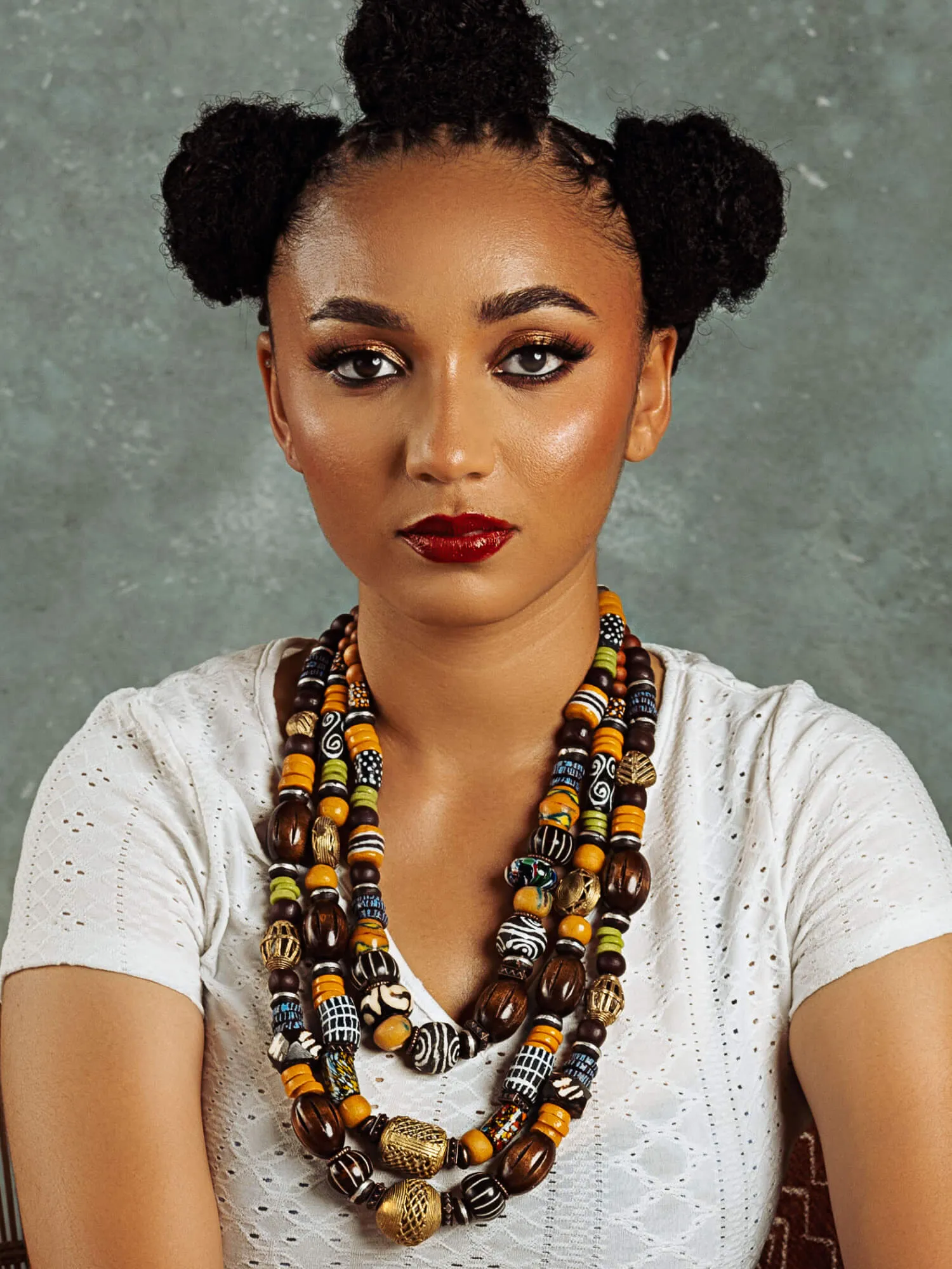 Royal Brown Women's Layered Necklace