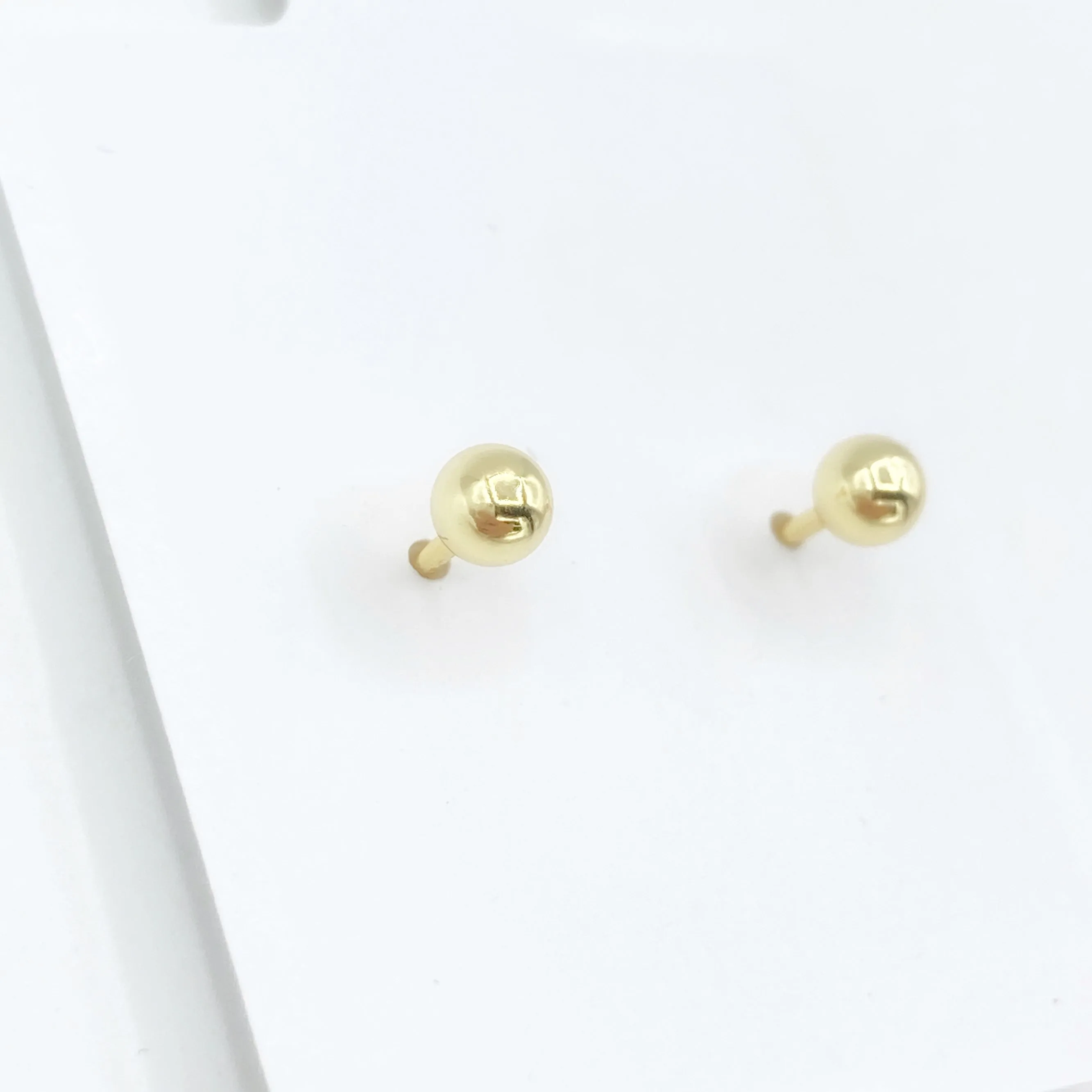 Ruby Pave Heart Screwback Studs
