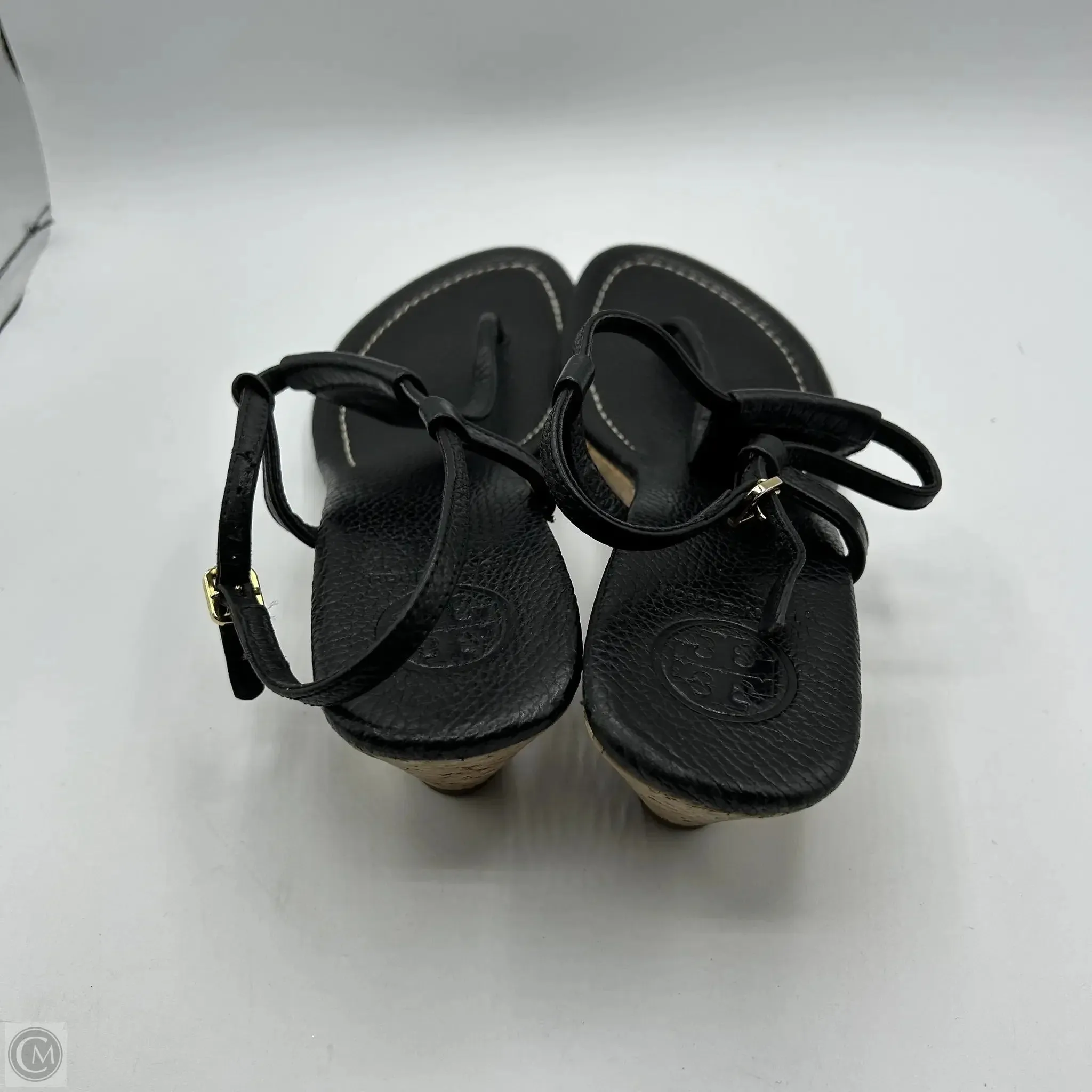 Sandals Designer By Tory Burch In Black, Size: 9