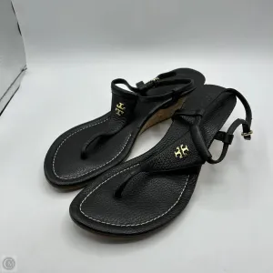Sandals Designer By Tory Burch In Black, Size: 9