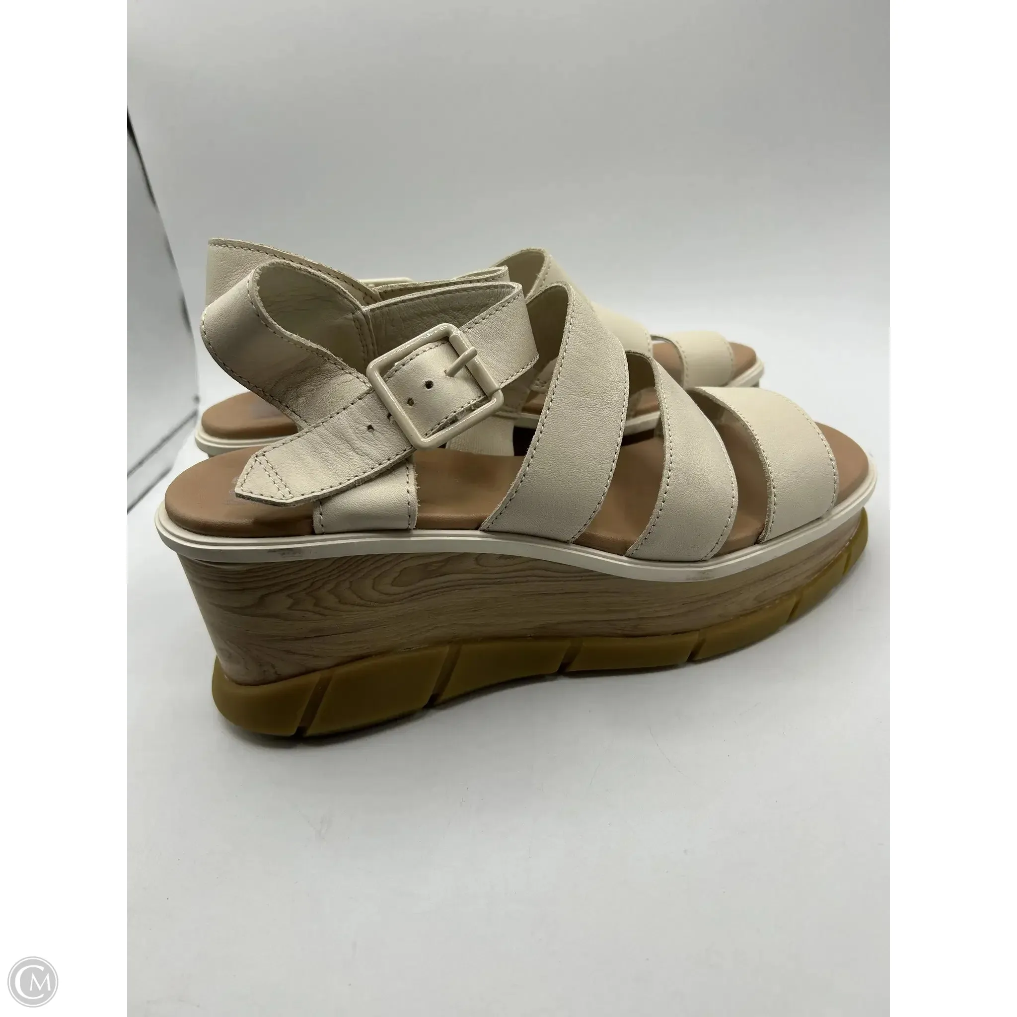 Sandals Heels Platform By Sorel In Tan, Size: 9.5