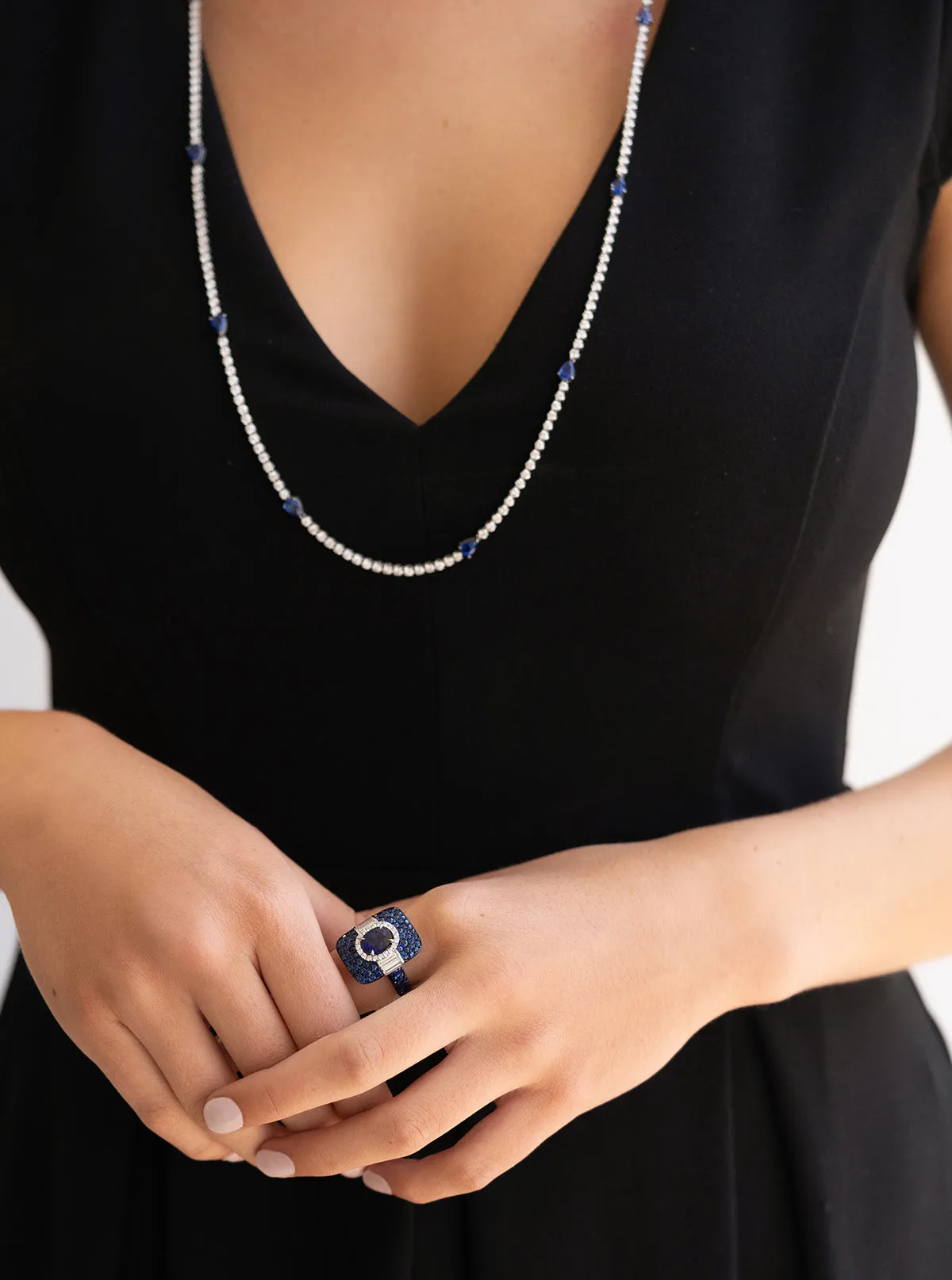 Sapphire & Diamond Ring