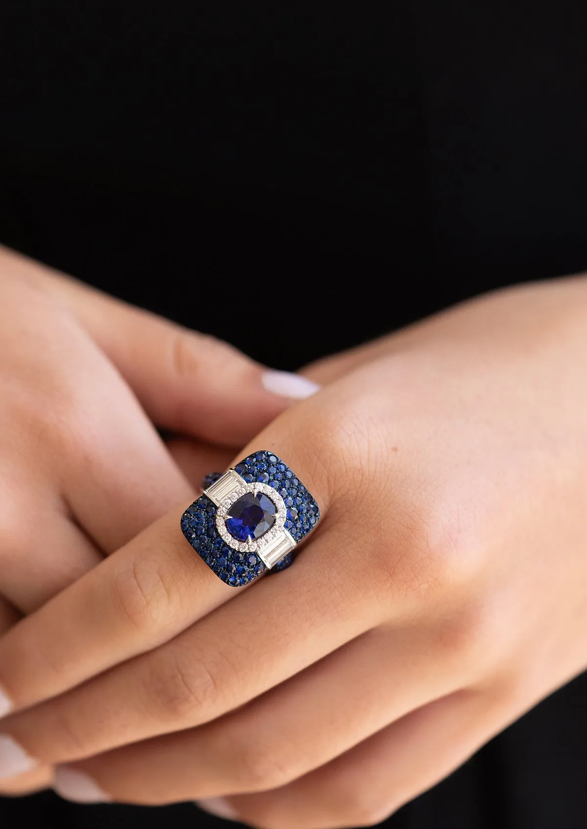 Sapphire & Diamond Ring