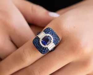 Sapphire & Diamond Ring