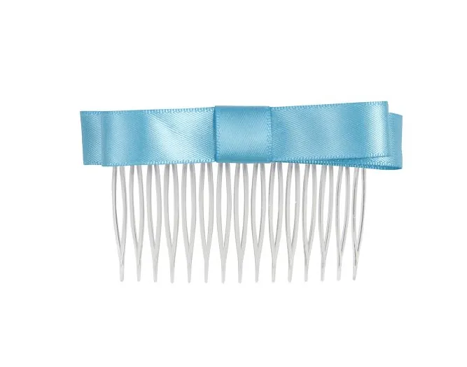 Satin Hair Bow Comb