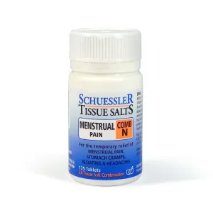 Schuessler Tissue Salts Menstrual Pain Comb N 125 Tablets