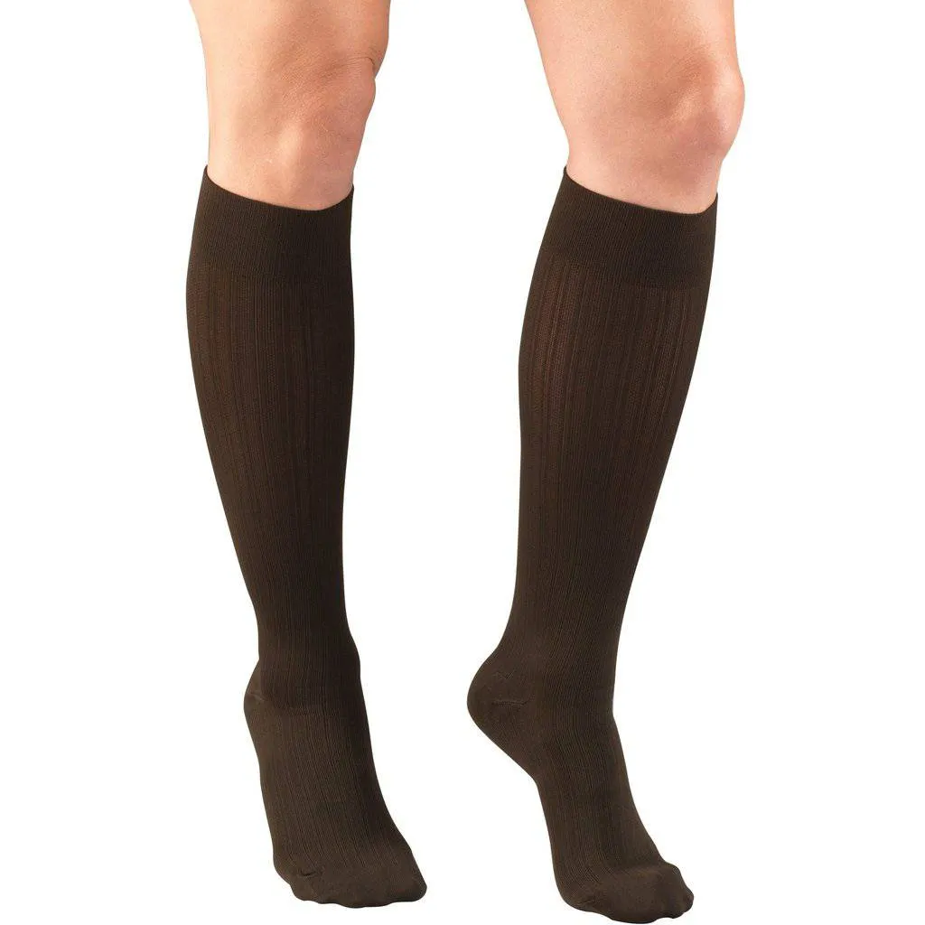 Second Skin Women's Designer Knit 15-20 mmHg Trouser Socks