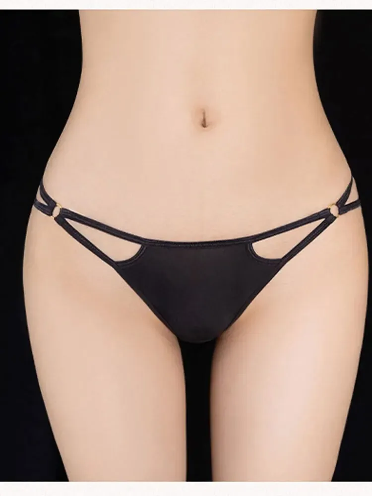 Sexy Low Waisted Women's Sheer See - Through Breathable Briefs - Allure Exotic Shiny Underwear Bandage Lingerie