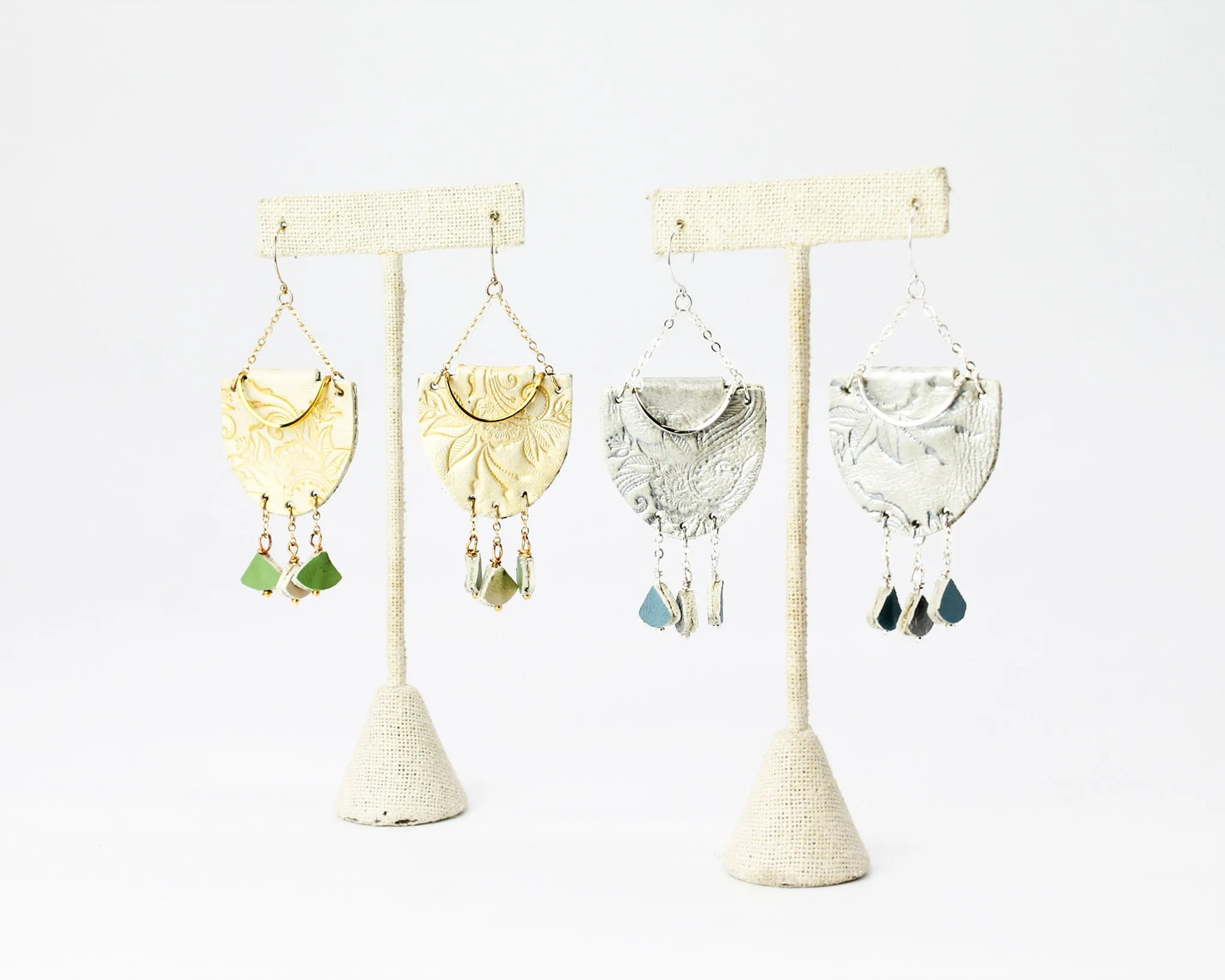 Shield Earring / Silvery Elemental