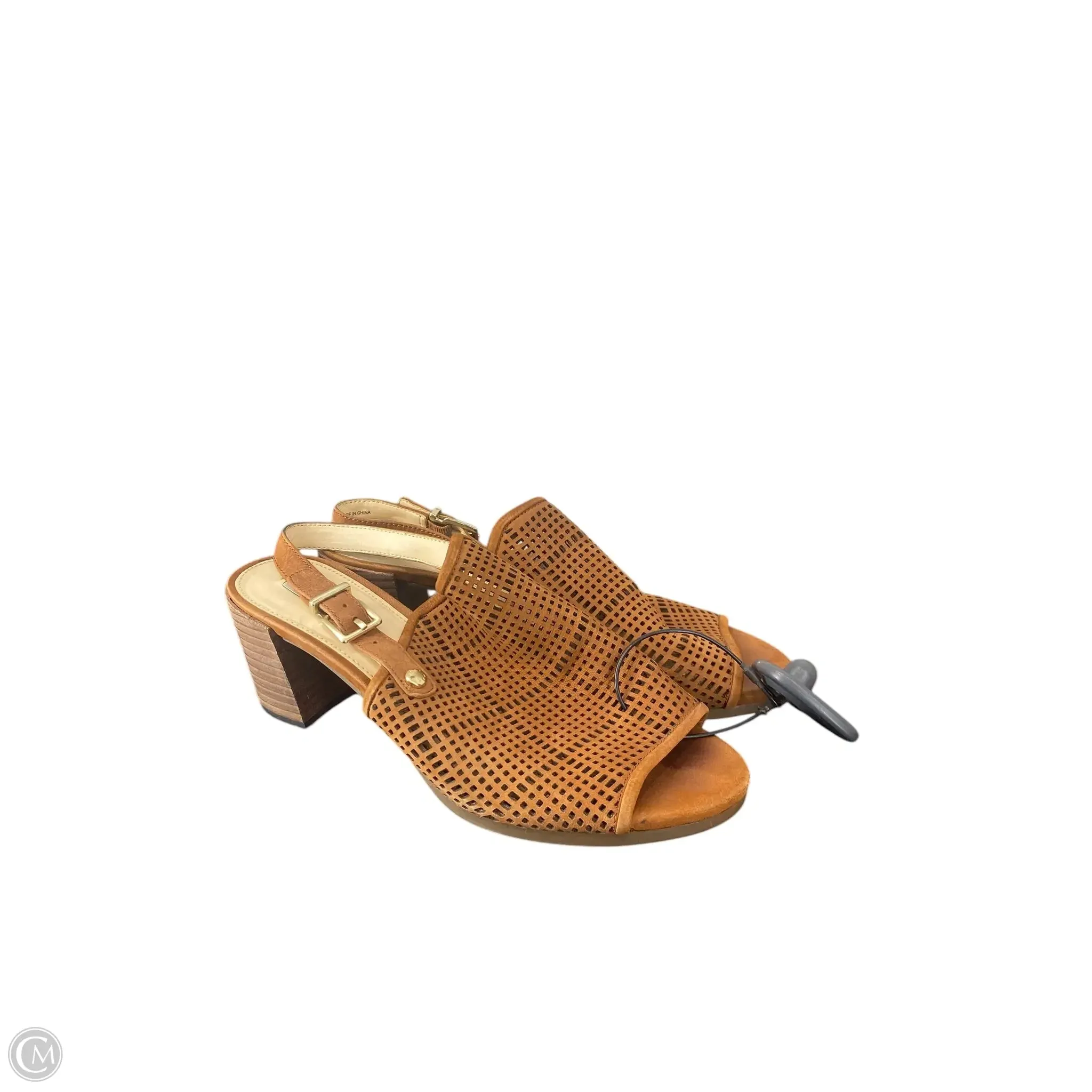 Shoes Heels Block By Alex Marie In Brown, Size: 8