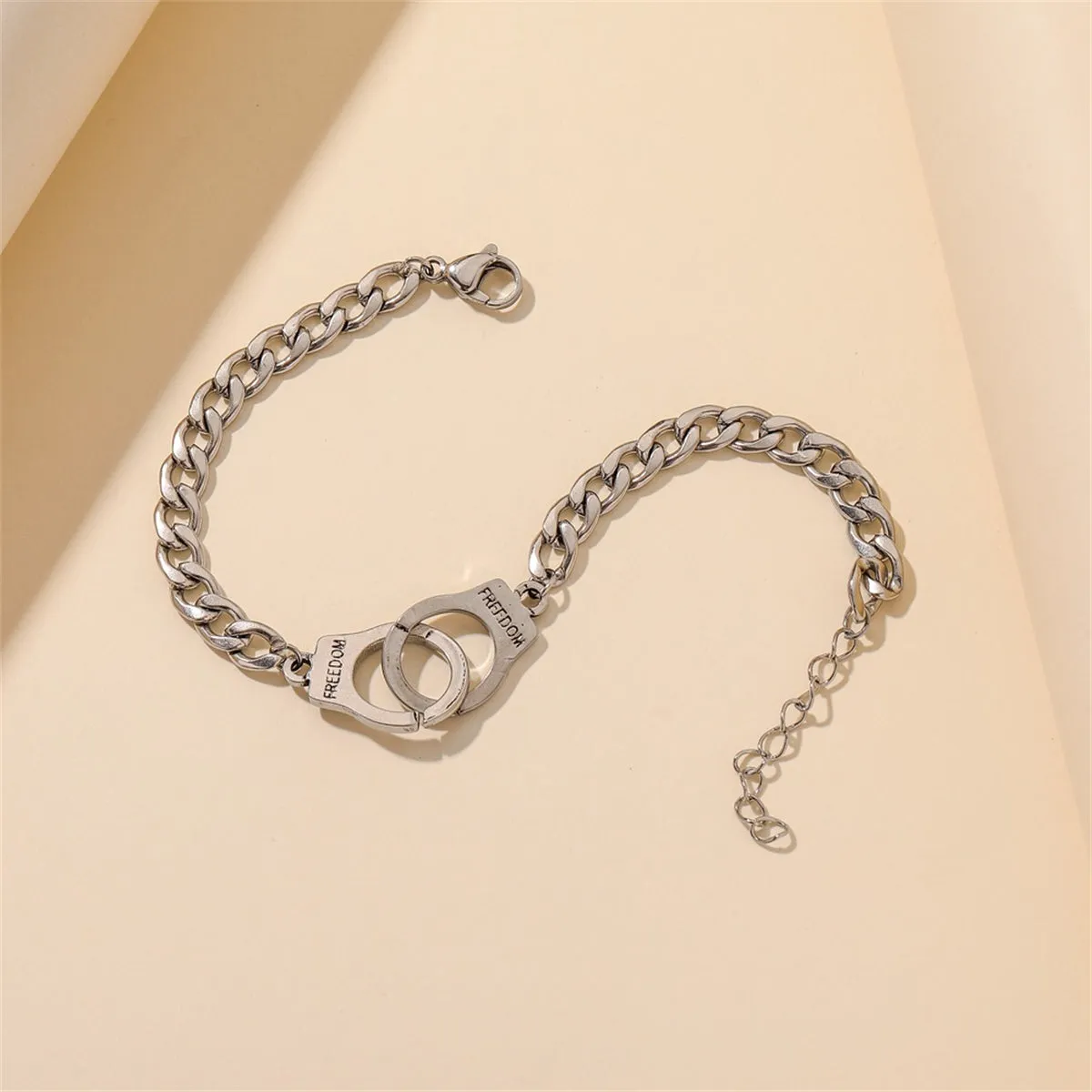 Silver-Plated 'Freedom' Cuff Bracelet