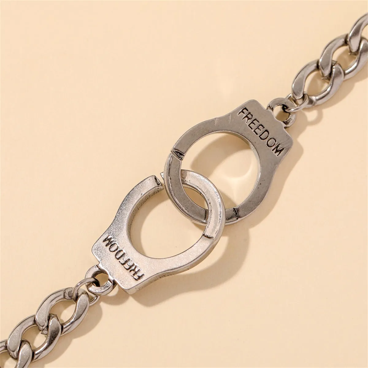 Silver-Plated 'Freedom' Cuff Bracelet