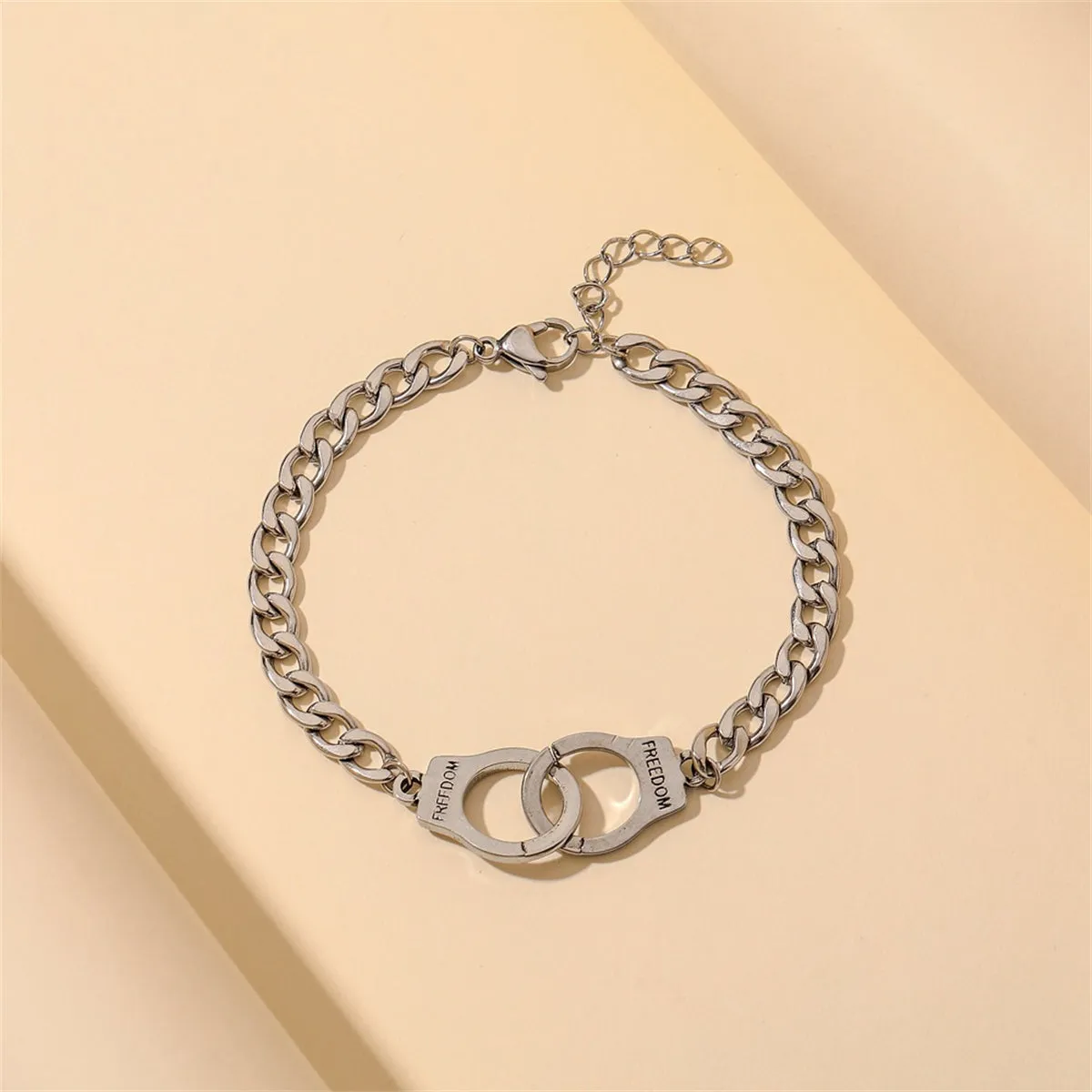 Silver-Plated 'Freedom' Cuff Bracelet