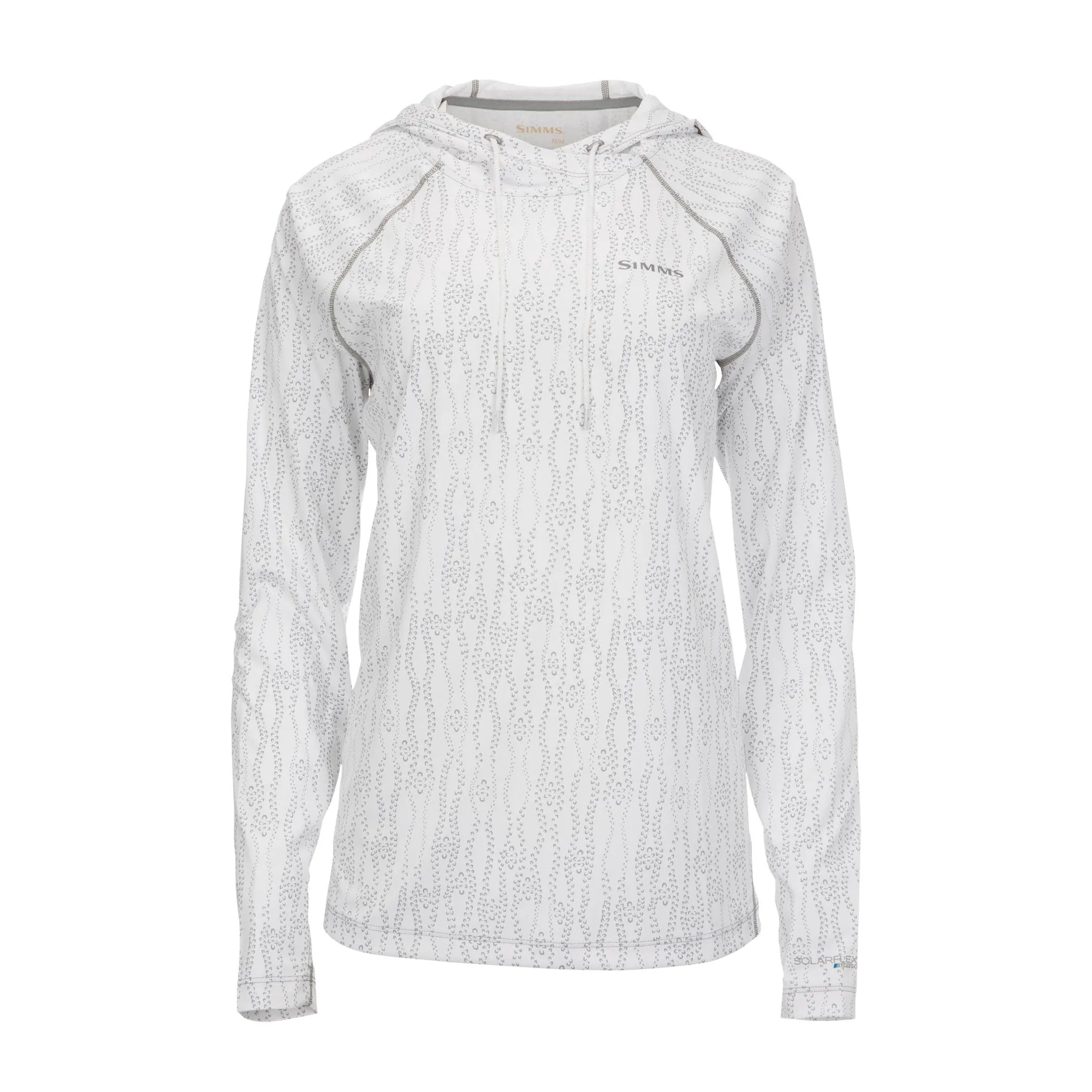 Simms Womens Solarflex Hoody - Lily Pad White