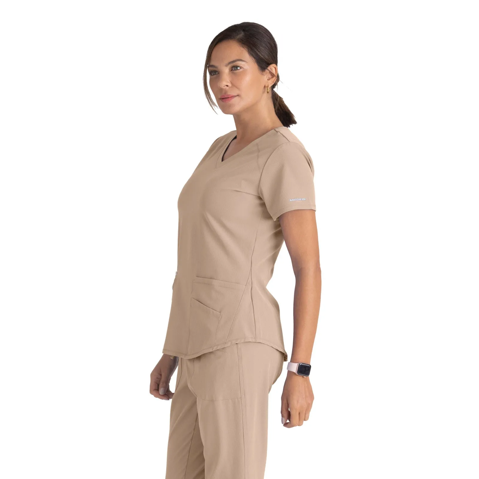 Skechers SK101 Breeze Scrub Top New Khaki