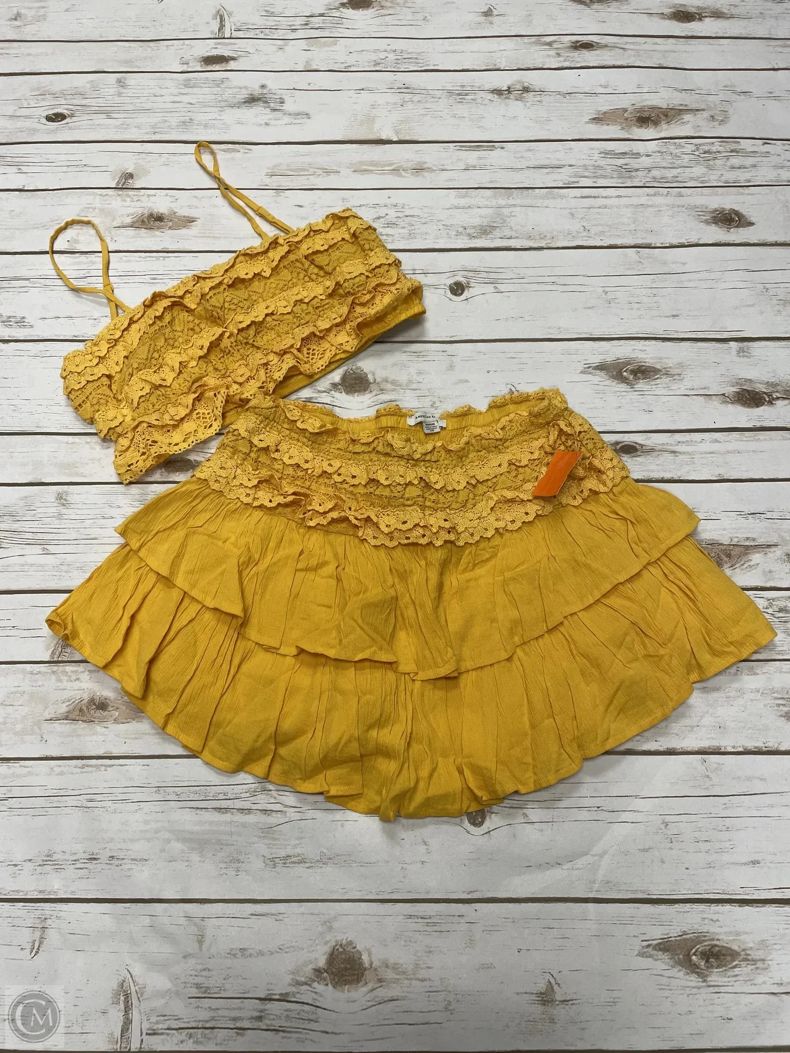 Skirt Set 2pc By American Eagle In Gold, Size: M
