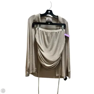 Skirt Set 2pc By Blush In Tan, Size: Xs