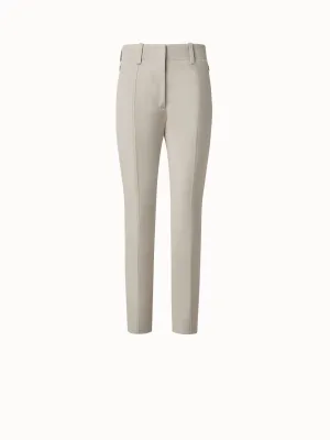 Slim Cotton Wool Gabardine Pants