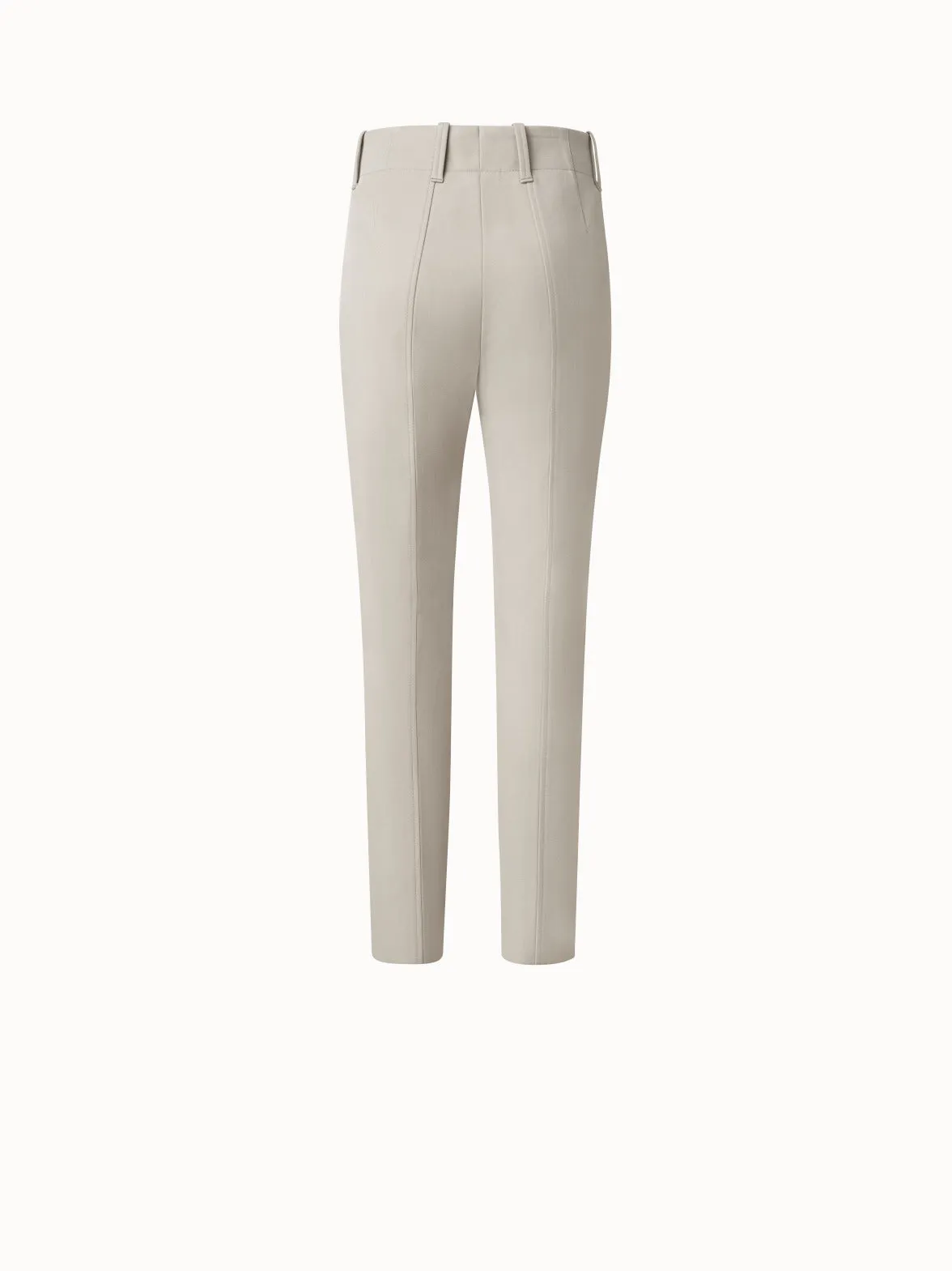 Slim Cotton Wool Gabardine Pants