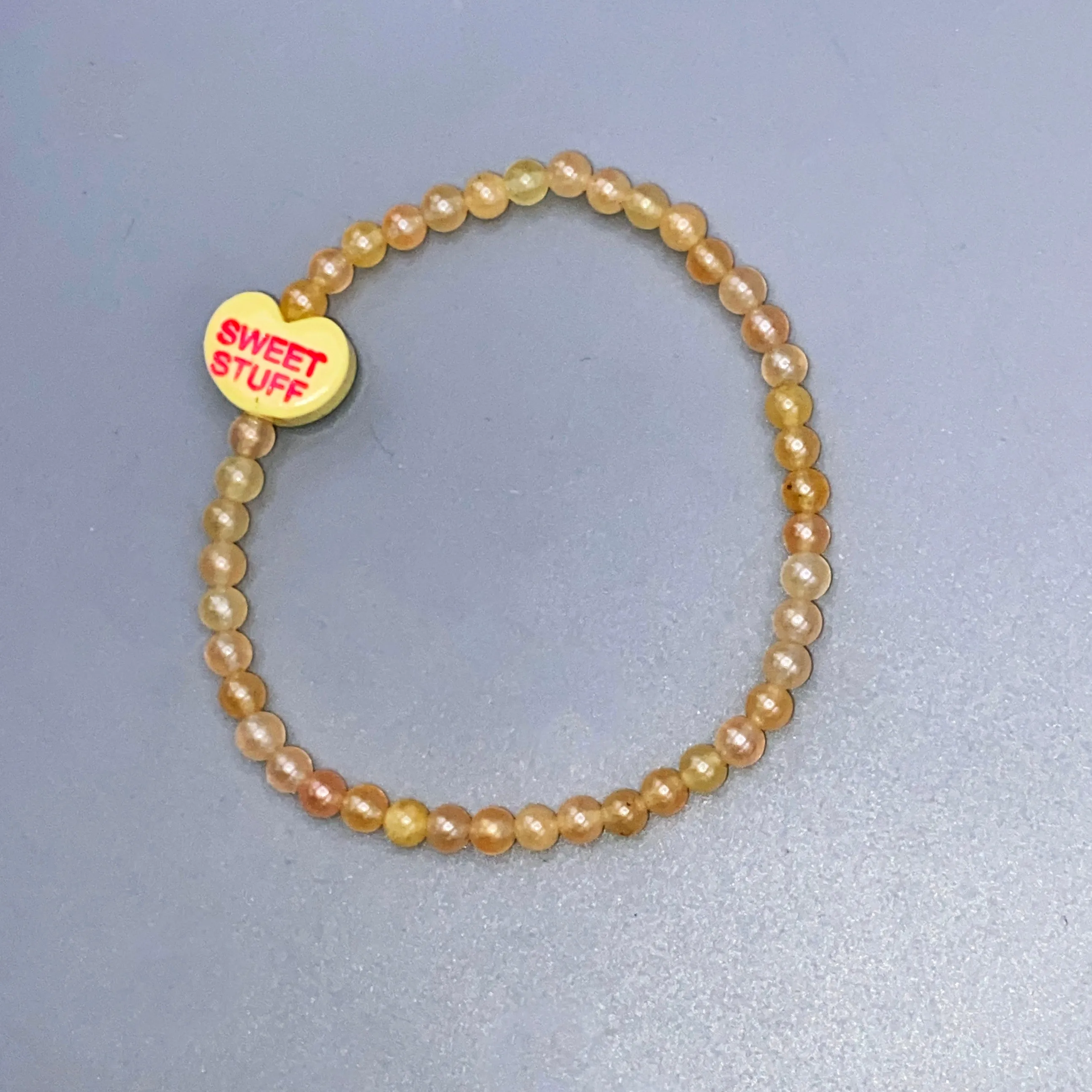 Small Candy Heart Valentine's Phrase Bracelets