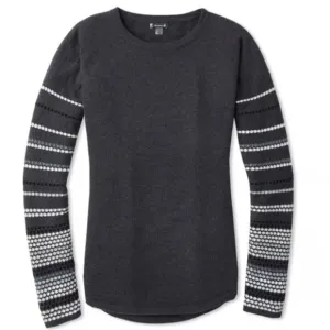 Smartwool Merino Wool Shadow Pine Crewneck Sweater Women’s Medium Grey Outdoors