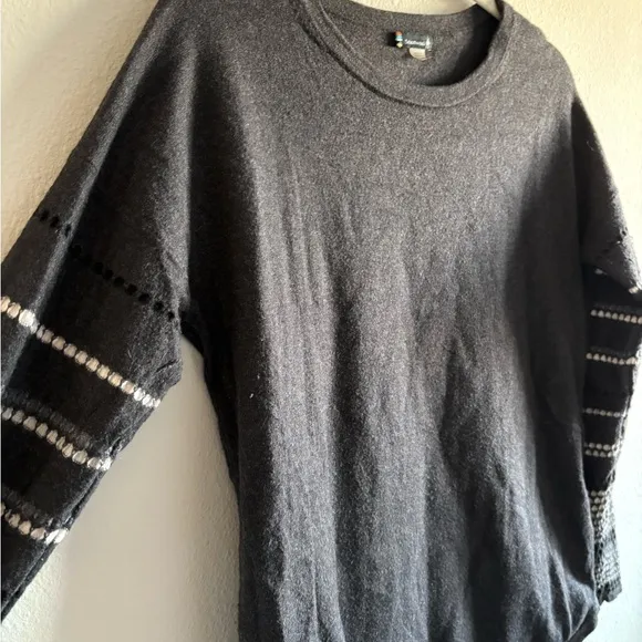 Smartwool Merino Wool Shadow Pine Crewneck Sweater Women’s Medium Grey Outdoors
