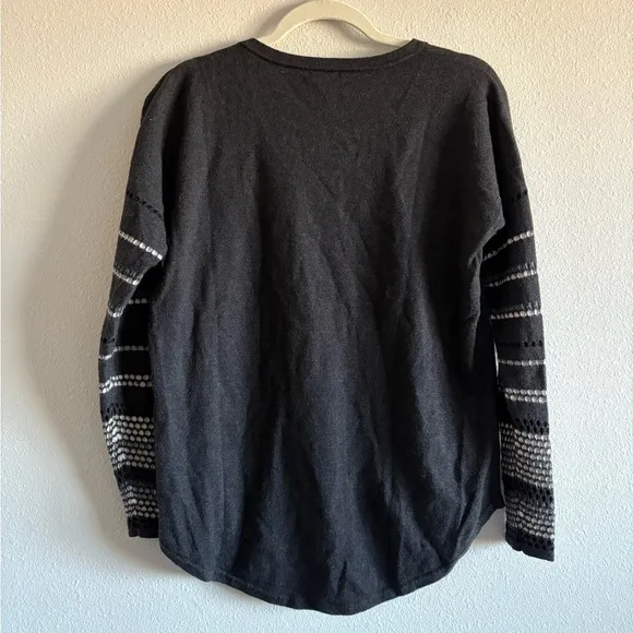 Smartwool Merino Wool Shadow Pine Crewneck Sweater Women’s Medium Grey Outdoors