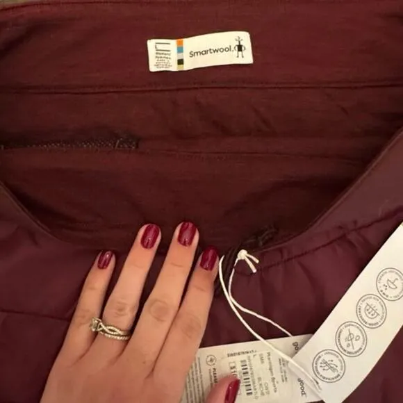 Smartwool Smartloft Insulated Pull On Skirt - Women's Size L in Black Cherry