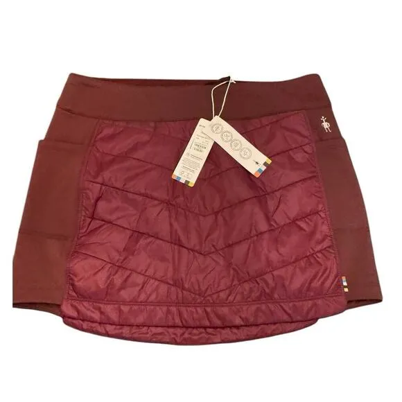 Smartwool Smartloft Insulated Pull On Skirt - Women's Size L in Black Cherry