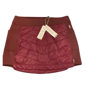 Smartwool Smartloft Insulated Pull On Skirt - Women's Size L in Black Cherry