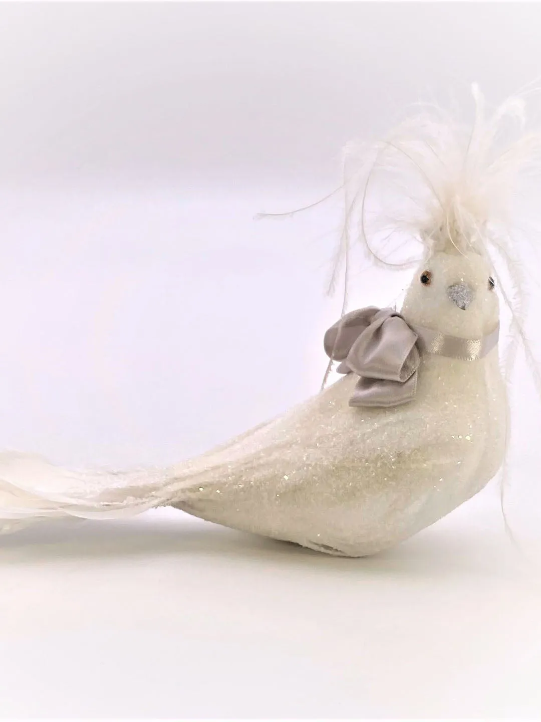 SNOWBIRD WHITE OSTRICH FEATHERS