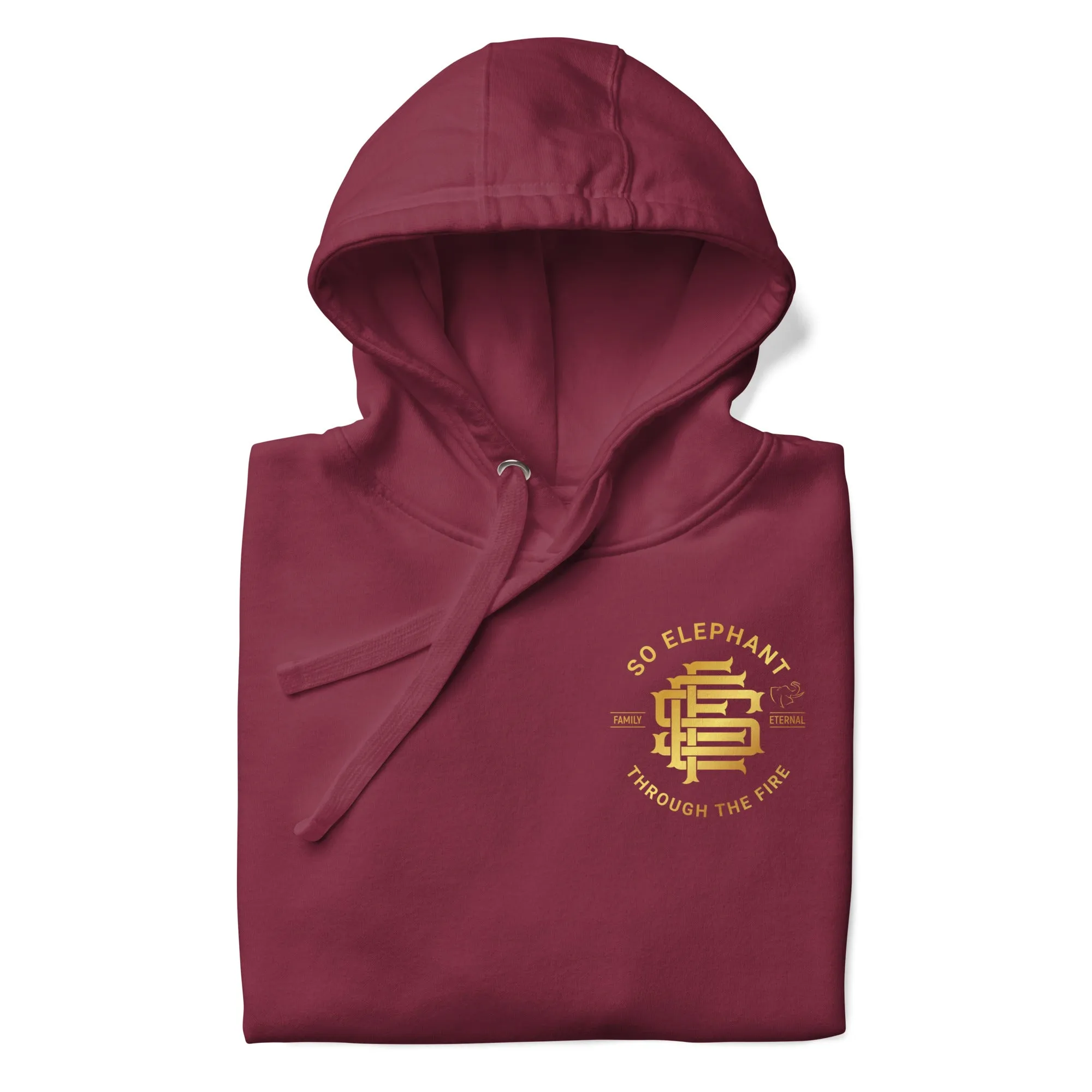 SO ELEPHANT "THROUGH THE FIRE BACK PIECE" WOMEN'S HOODIE