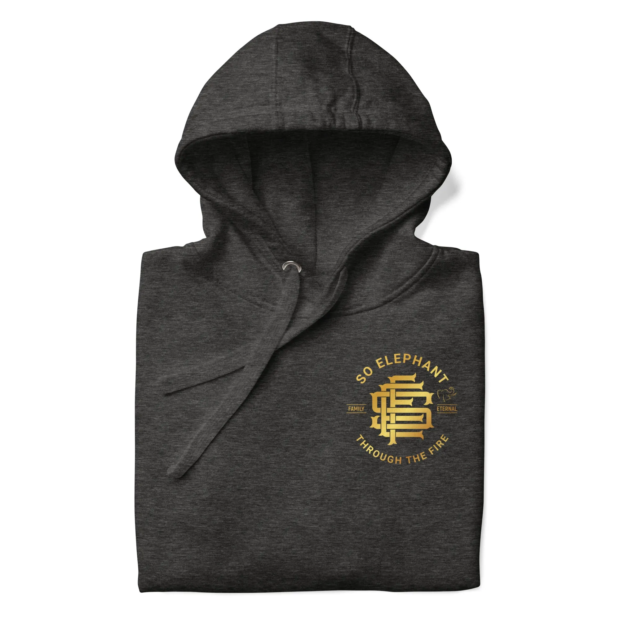 SO ELEPHANT "THROUGH THE FIRE BACK PIECE" WOMEN'S HOODIE