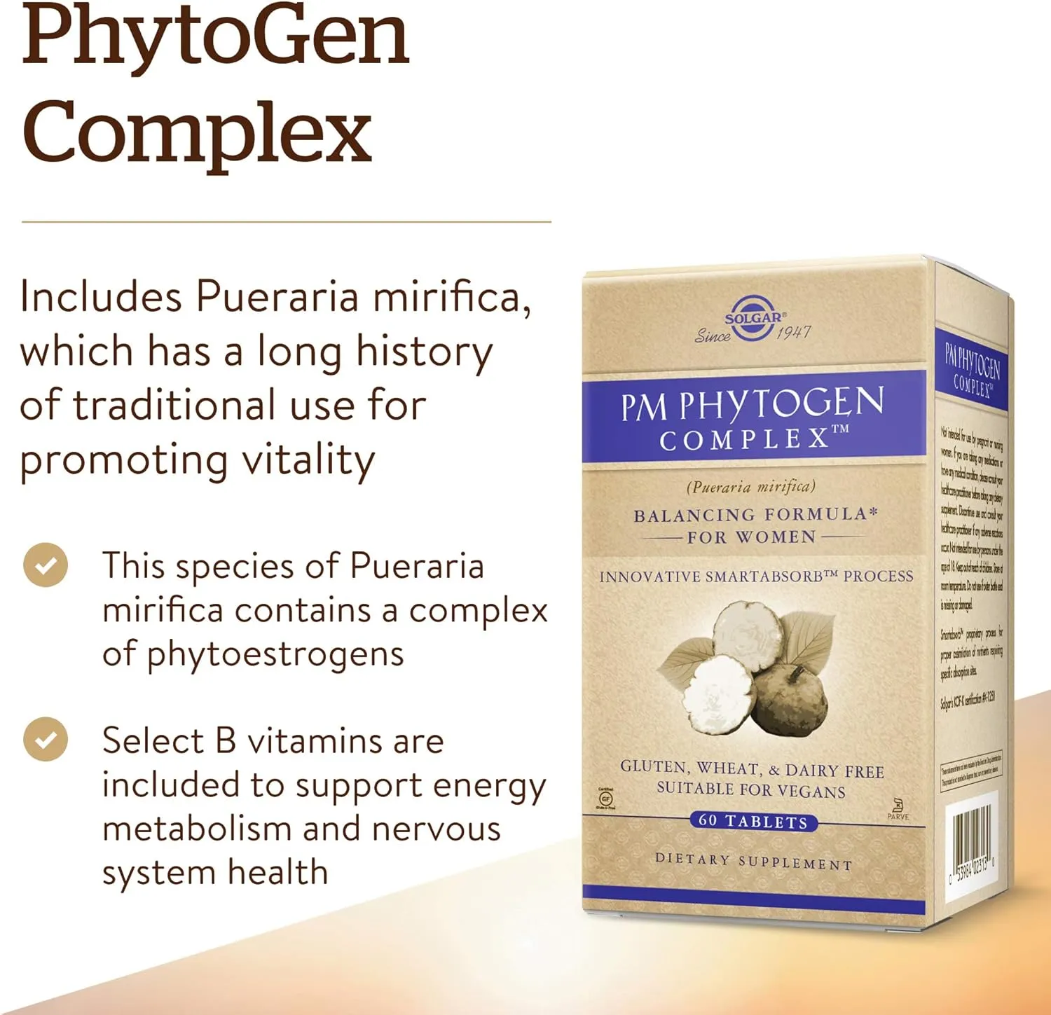 Solgar Platinum Edition, PM PhytoGen Complex, 60 Tablets
