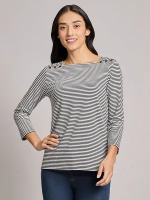 Square Neck Stripe Top