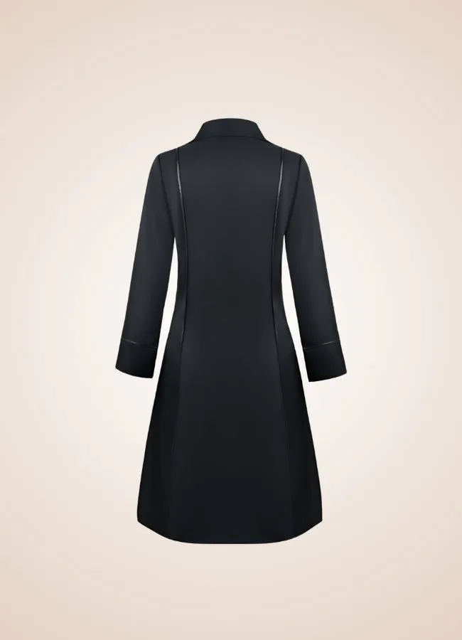 Steampunk Black Goth Women's Coat