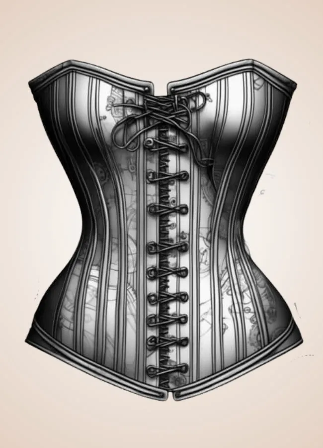 Steampunk Gear Pattern Corset