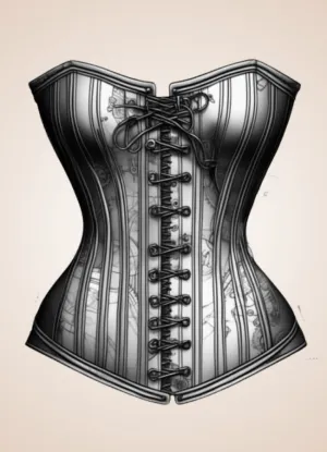 Steampunk Gear Pattern Corset
