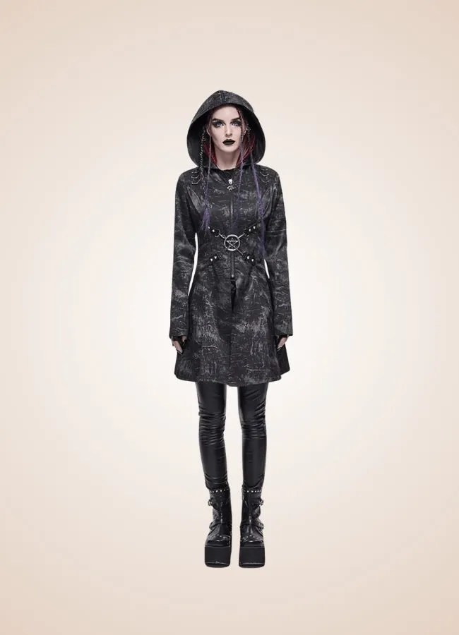Steampunk Gothic Hooded Jacket