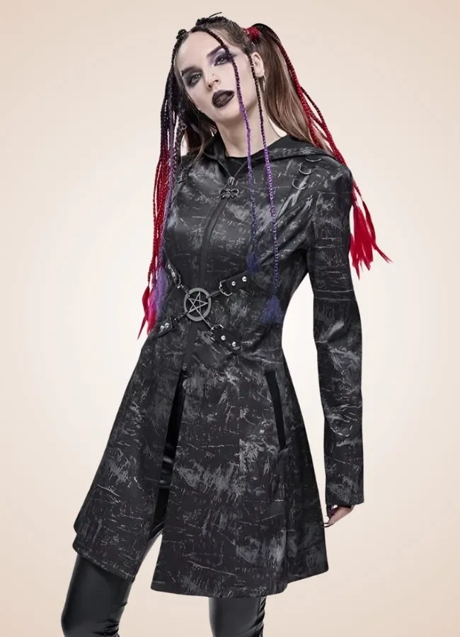 Steampunk Gothic Hooded Jacket