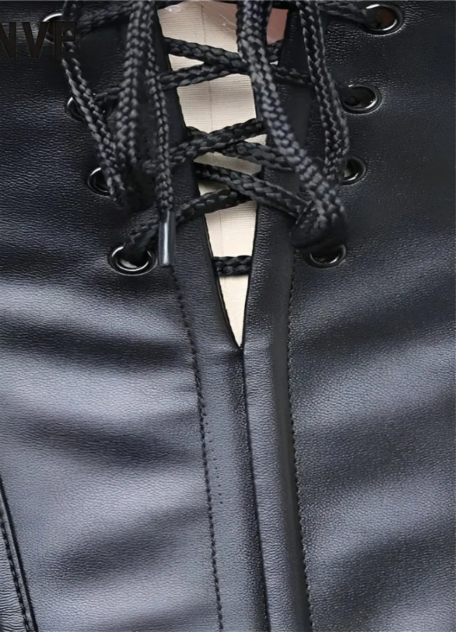 Steampunk Mesh Long Corset