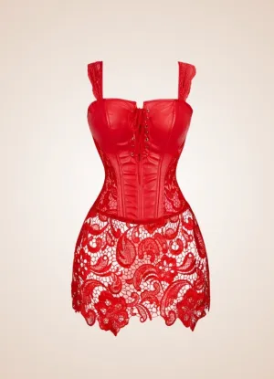 Steampunk Mesh Long Corset
