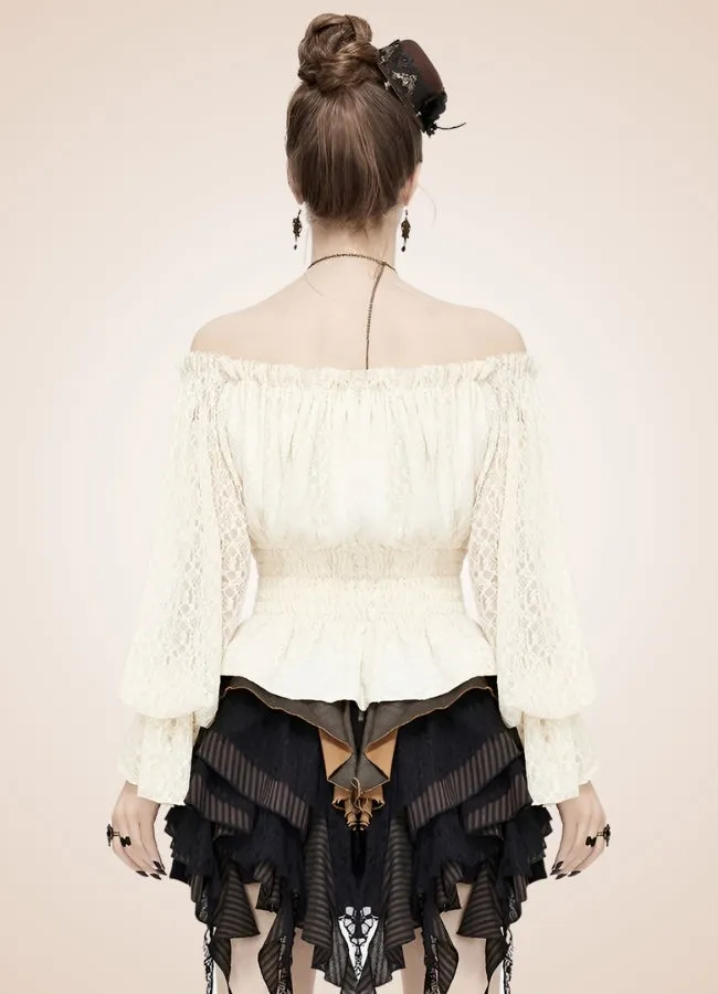 Steampunk Off Shoulder Shirt