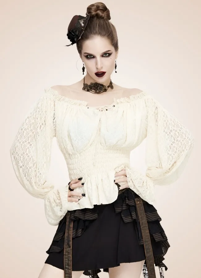 Steampunk Off Shoulder Shirt
