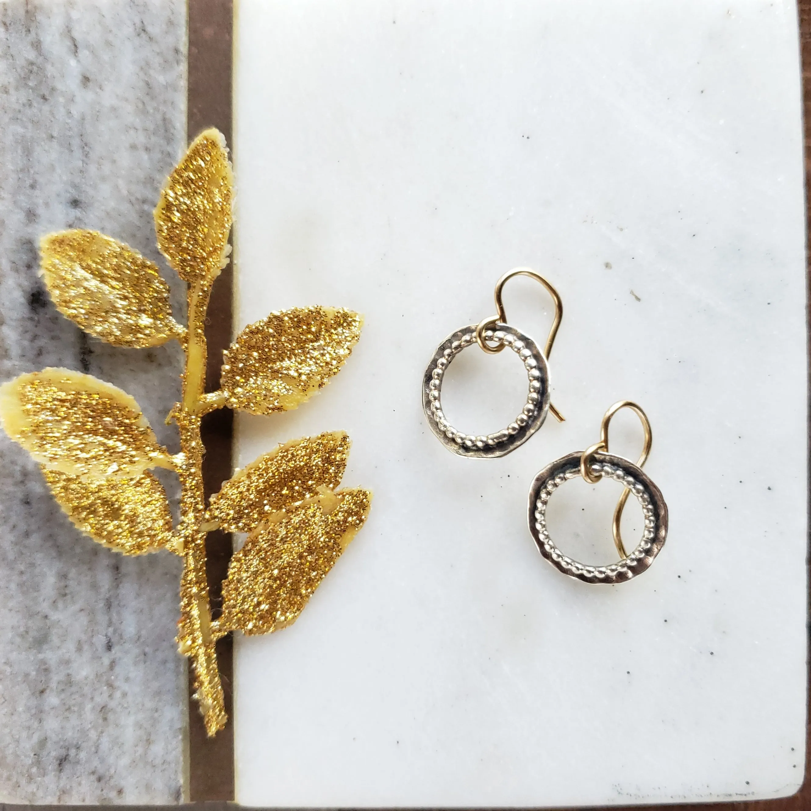 Sterling Silver Circle Earrings